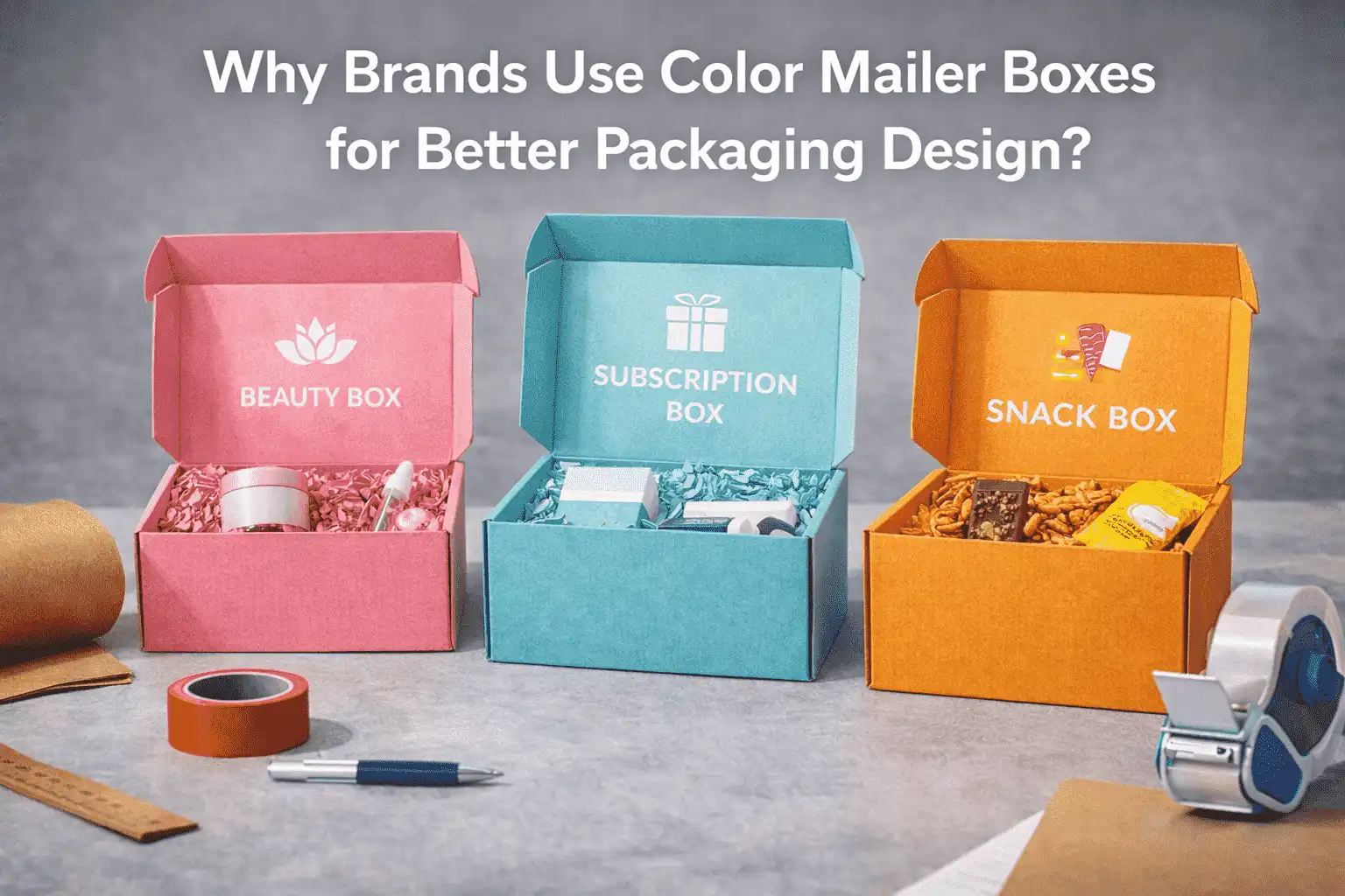 Why Brands Use Color Mailer Boxes for Better Packaging Design?